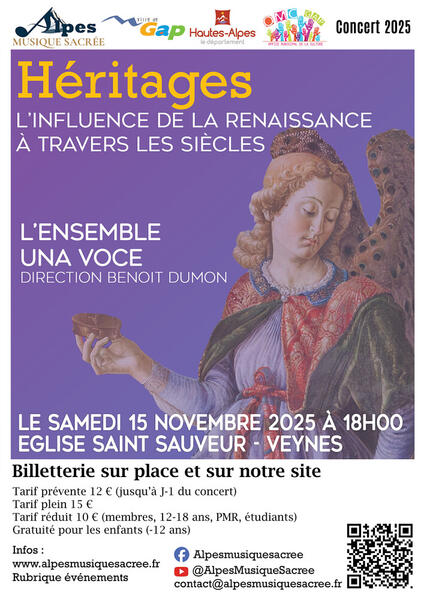 Concert musique sacrée : " Héritage "