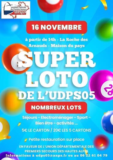 Loto de l'union départementale des premiers secours des Hautes Alpes_La Roche-des-Arnauds - Photo 0