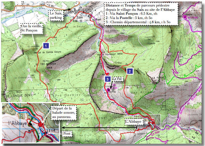 Itinéraire de la balade sonore de Clausonne - Photo 2