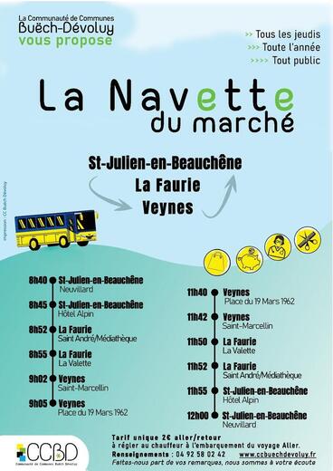 La Navette du marché -  St Julien en Beauchêne / La Faurie / Veynes - Photo 1