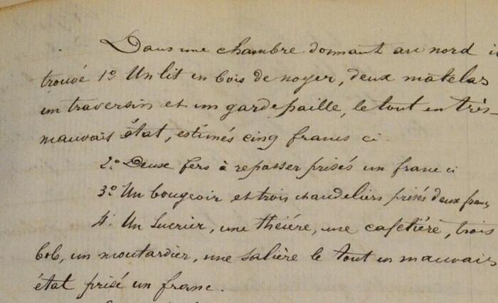 Extrait d'inventaire, source : AD05 - Photo 0